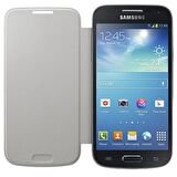 Galaxy S4 Mini ile Uyumlu Flip Cover Kılıf Beyaz EF-FI919BWEGWW