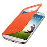 Galaxy S4 i9500 S View Cover Kılıf Turuncu EF-CI950BOEGWW