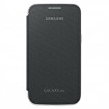 Galaxy Win i8552 ile Uyumlu Flip Cover Kılıf Siyah EF-FI855BSEGWW
