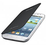 Galaxy Win i8552 ile Uyumlu Flip Cover Kılıf Siyah EF-FI855BSEGWW