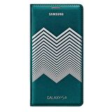Galaxy S5 ile Uyumlu Nicholas Kırkwood Flip Wallet Kılıf Mavi Beyaz EF-WG900RKEGWW