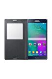 Galaxy A7 2015 ile Uyumlu Kılıf S View Cover EF-CA700BCEGWW Siyah