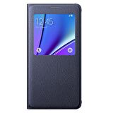 Galaxy Note 5 ile Uyumlu Kılıf S View Cover EF-CN920PBEGTR Koyu Lacivert