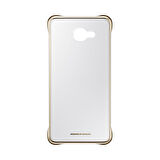 Galaxy A5 (2016) A510F ile Uyumlu Clear Back Cover Kılıf Altın EF-QA510CFEGWW