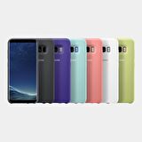 Galaxy S8 ile Uyumlu Silikon Kılıf Beyaz EF-PG950TWEGWW
