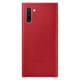 Galaxy Note 10 ile Uyumlu Deri Kılıf Kırmızı EF-VN970LREGWW