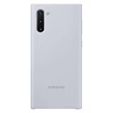 Galaxy Note 10 ile Uyumlu Silikon Kılıf Gümüş EF-PN970TSEGWW