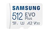 Samsung EVO Plus 512GB 130 MB/s MicroSDHC Kart SD Adaptör MB-MC512KA/TR