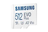 Samsung EVO Plus 512GB 130 MB/s MicroSDHC Kart SD Adaptör MB-MC512KA/TR