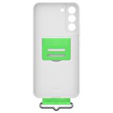 Galaxy S22 Plus ile Uyumlu Kayışlı Silikon Kılıf Beyaz-EF-GS906TWEGWW