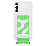 Galaxy S22 Plus ile Uyumlu Kayışlı Silikon Kılıf Beyaz-EF-GS906TWEGWW