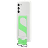 Galaxy S21 FE ile Uyumlu Kayışlı Silikon Kılıf Beyaz-EF-GG990TWEGWW