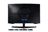 Samsung Odyssey G5 LC27G55TQBUXUF 27” 1ms 144Hz QHD Curved Gaming Monitör