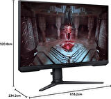 Samsung Odyssey G5 LS27CG510EUXUF 27" 1 ms 2K Pivot 165 Hz Oyuncu Monitörü - Teşhir