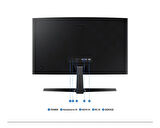 Samsung ESSENTİAL S36G 24''100 HZ 4 MS(HDMI+D-SUB) FULL HD CURVED MONİTÖR
