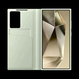 Galaxy S24 Ultra Akıllı Ekranlı Cüzdanlı Kılıf