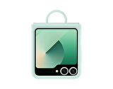 Samsung Galaxy Z Flip 6 Yüzüklü Silikon Kılıf Mint