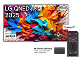 LG 75QNED9MA6B 75 inç 191 Ekran Uydu Alıcılı 4K Smart 144Hz Video ve Ses Aktarımı ile Kablosuz Görüntü İletebilen Evo AI QNED TV