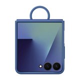 Samsung Galaxy Z Flip 7 Yüzüklü Silikon Kılıf - Lacivert