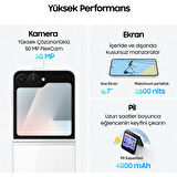 Samsung Galaxy Z Flip7 Fe 128 GB 8 GB Ram (Samsung Türkiye Garantili) Beyaz