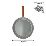 Neoflam Fika Alüminyum Döküm 24 cm Gri Tava D-NEOG124