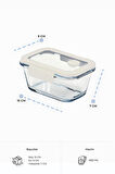 Neoflam Fika Glace Bej Vakumlu 4 Parça Saklama Kabı 460 ML + 800 ML