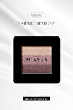 Yumuşak Dokulu, Dökülme Yapmayan 3 Renkli Göz Farı Triple Shadow No.1 (Brownie Pink)