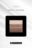 Yumuşak Dokulu, Dökülme Yapmayan 3 Renkli Göz Farı Triple Shadow No.3 (Mocha Beige)
