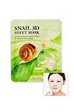 Salyangoz Salgısı Özü İçeren Nemlendirici Yaprak Maske (23g) Snail Healing 3D Sheet Mask