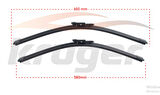 BMW 5 SERİSİ E60 / BMW 6 SERİSİ E63 ÖN SİLECEK TAKIMI 61610421055 MS6058