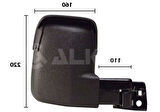 FORD TRANSİT T15 SAĞ DIŞ DİKİZ AYNA MEKANİK KISA KOL 1993-1997 ARASI 6831642 9266961