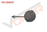 PEUGEOT 207 ÖN TAMPON ÇEKİ DEMİR KAPAĞI 7414.PY CDK029