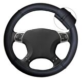 Nissan Skystar 2010 uyumlu direksiyon koruyucu kılıf - siyah deri terletmez geçme model