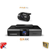 Finevu GX4K Ultra HD 2ch Wi-Fi Türkçe 2kameralı ARAÇ KAMERASI
