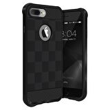 Buff iPhone 7 Plus ile Uyumlu Black Armor Kılıf