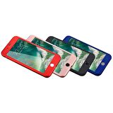 Buff iPhone 8 Plus ile Uyumlu 4D Kılıf Blue
