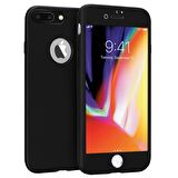 Buff iPhone 8 Plus ile Uyumlu 4D Kılıf Black