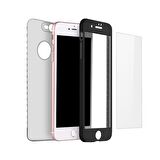 Buff iPhone 8 Plus ile Uyumlu 4D Kılıf Black