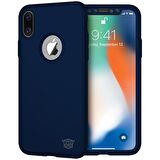 Buff iPhone X ile Uyumlu 4D Kılıf Blue