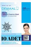 Dermal Aydınlatıcı, Nemlendirici, Sıkılaştırıcı Beyaz Kolajen Maske X10 Adet
