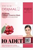 DERMAL Yenileyici, Nemlendirici, Besleyici Barbados Kirazı Özlü Kolajen Maske X10