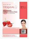DERMAL Aydınlatıcı ve Arındırıcı Çilek Özlü Kolajen Maske X10 Adet