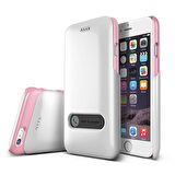 VRS iPhone 6/6S Slim Hard Slide Kılıf Pearl White Baby Pink