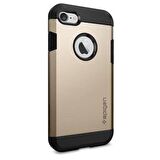 Spigen iPhone 7 ile Uyumlu Kılıf Tough Armor Champagne Gold