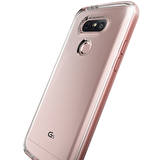 Verus LG G5 ile Uyumlu Crystal Bumper Kılıf Rose Gold