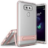 VRS Design LG V20 ile Uyumlu Crystal Bumper Kılıf Rose Gold