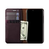 VRS Design iPhone X Genuine Croco Diary Kılıf Rose Pink