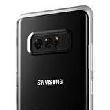 VRS Galaxy Note 8 Crystal Bumper Kılıf Light Silver