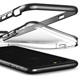 VRS iPhone 8 Plus/7 Plus New Crystal Bumper Kılıf Metallic Black