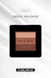 Yumuşak Dokulu, Dökülme Yapmayan 3 Renkli Göz Farı Triple Shadow (No.13 Lady Milk Tea)